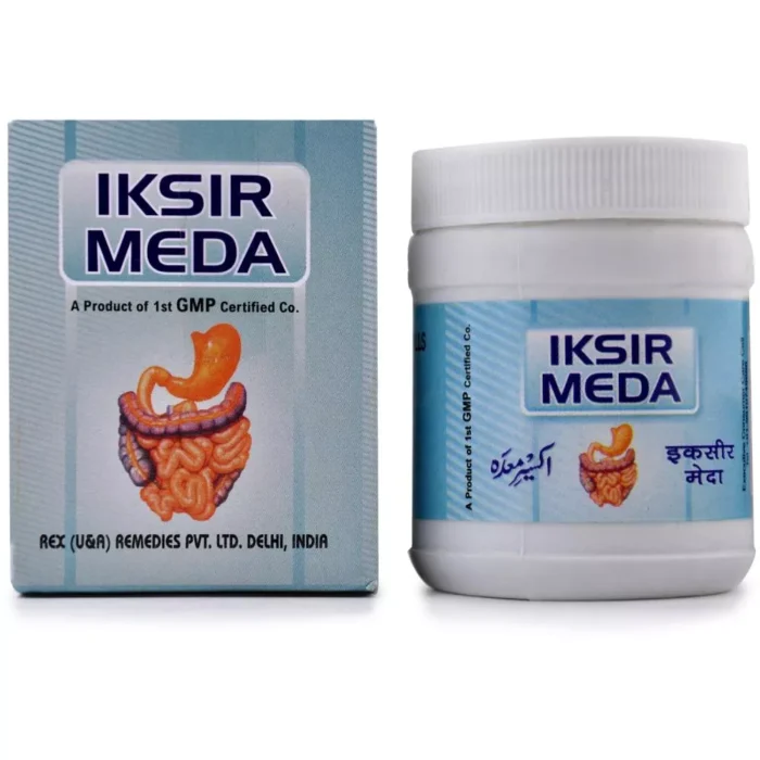Rex Iksir Meda Unani herbal supplement for digestive health and indigestion relief