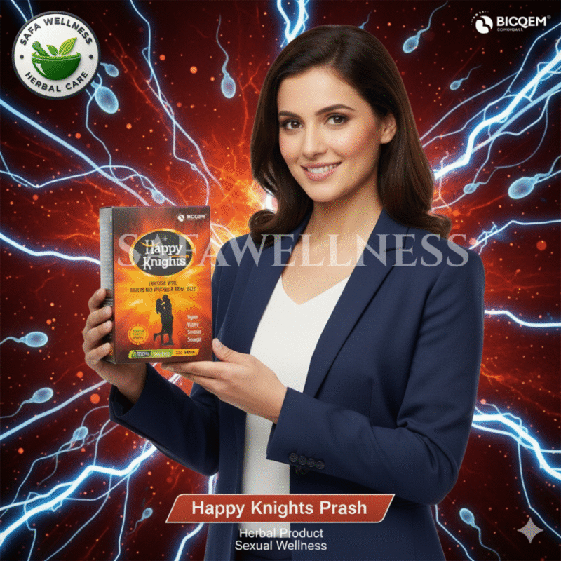 BIOQEM Pharma Happy Knights Prash herbal medicine for long lasting performance in bed and improved stamina