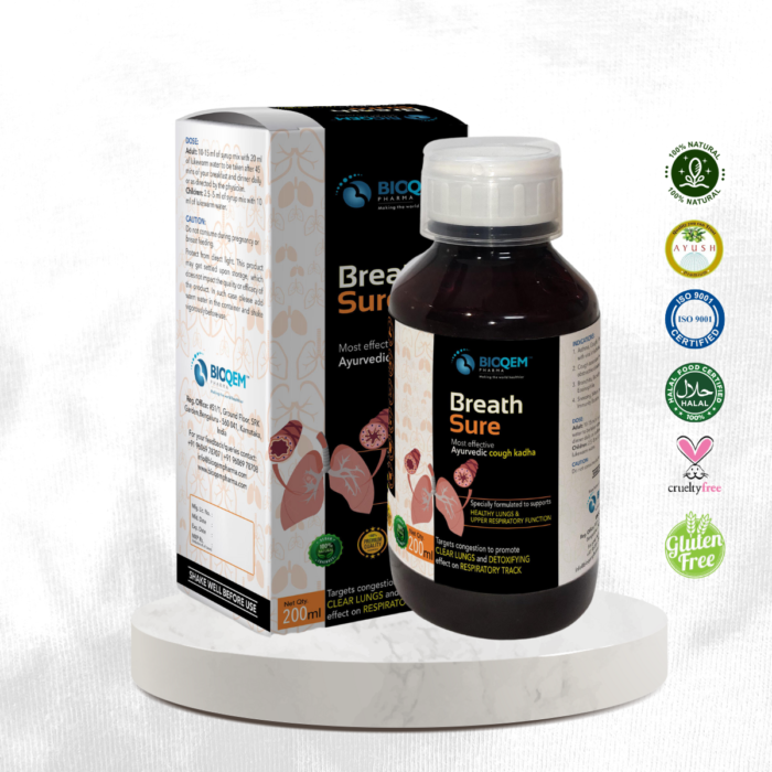 ioqem Pharma Breath Sure – Herbal Cough Relief