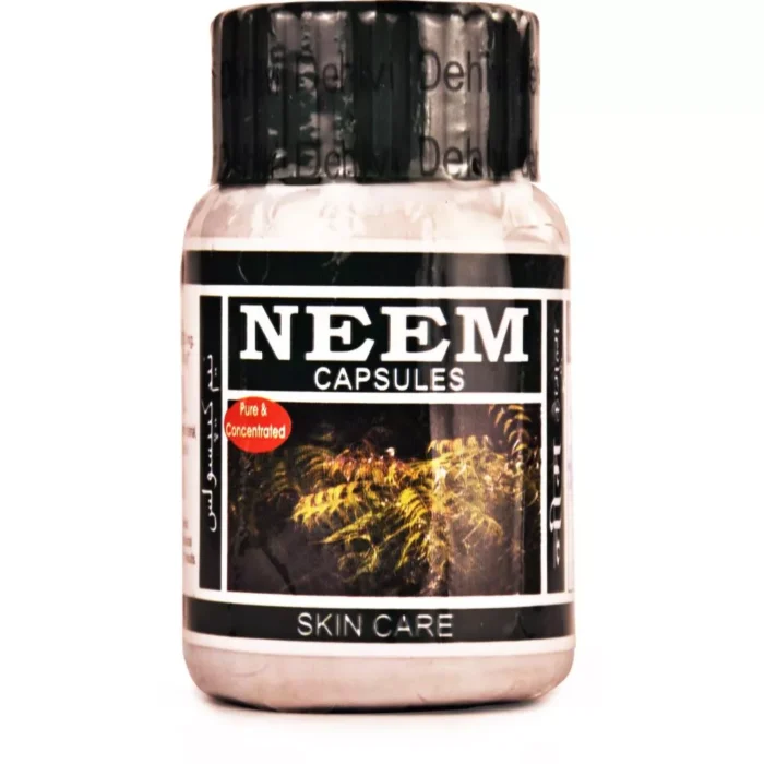 Dehlvi Neem Capsules for skin health and immune support