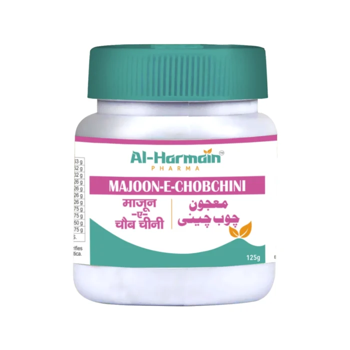 Majoon-e-Chobchini herbal supplement for joint pain relief.