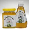 Bharat Kashmir Acacia Honey jar showcasing its light, watery color and premium organic quality from the Kashmir Valley.
