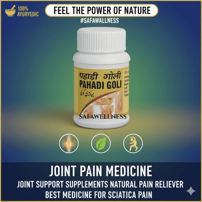 Herbal joint pain medicine that helps reduce stiffness and swelling. Supports mobility and works as ayurvedic joint support supplements for better comfort.