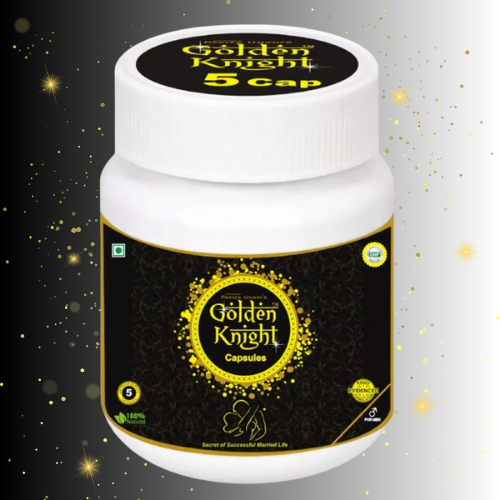 Pakiza Unani Golden Knight Capsule, trusted 1 hour timing tablets for men, natural stamina and vitality booster