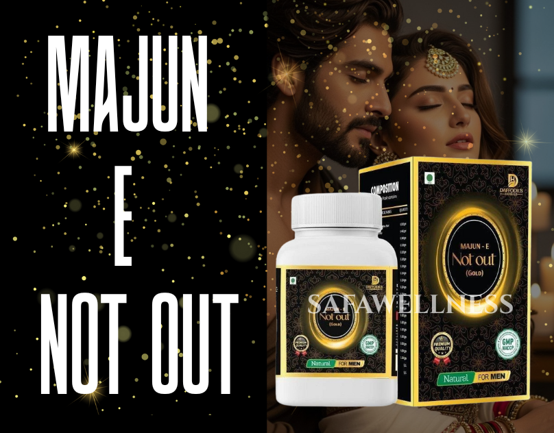 Man feeling confident after using Majoon E Not Out Gold to improve sex time naturally