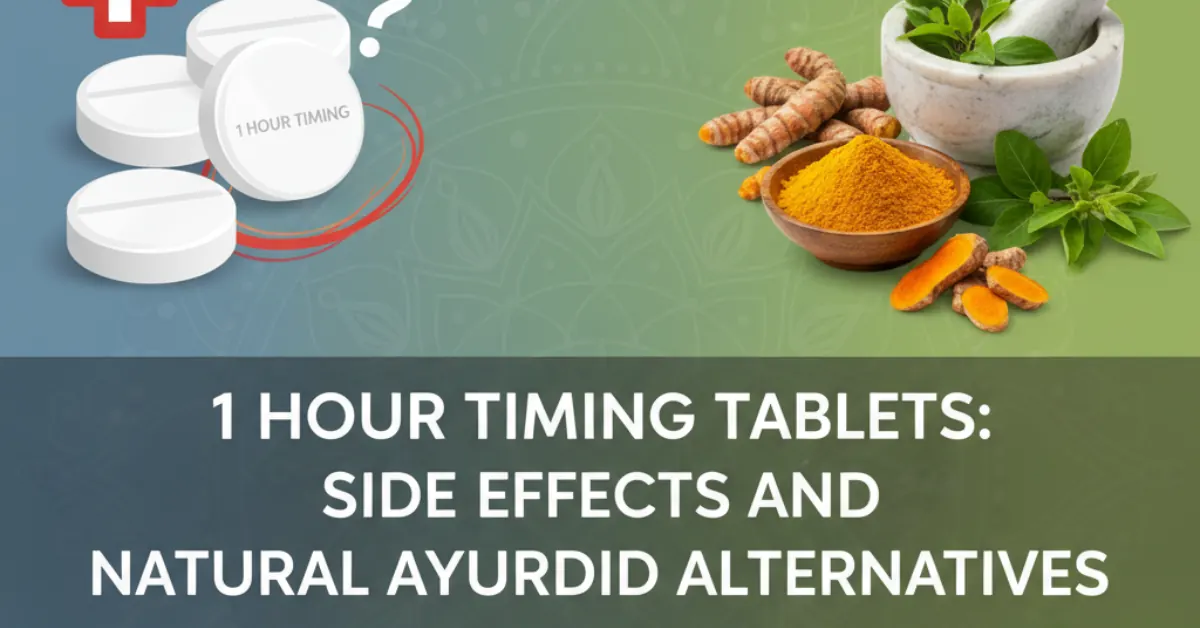 1 hour timing tablets uses side effects and natural Ayurvedic alternatives for male stamina and vitality