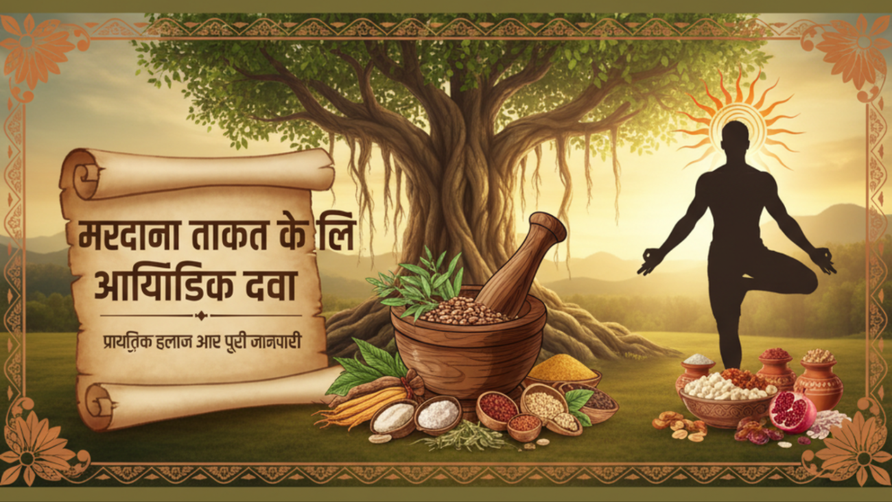 मर्दाना ताकत के लिए आयुर्वेदिक दवा – प्राकृतिक इलाज और पूरी जानकारी