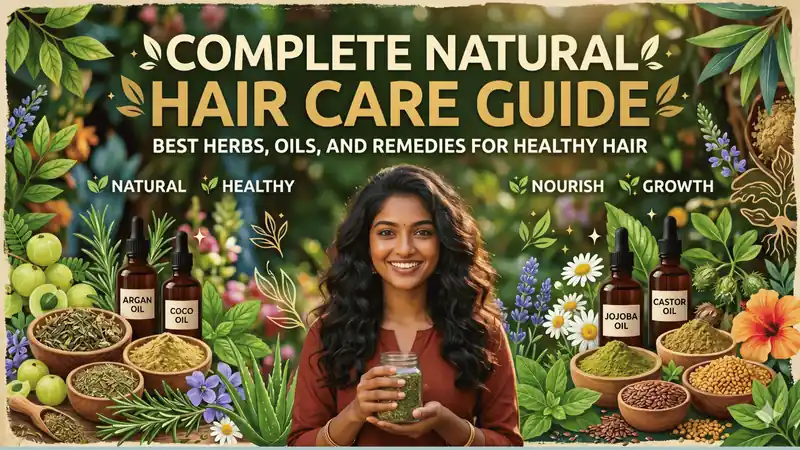 A guide on how to take care of hair naturally using the best hair oil for hair growth like coconut and castor oil, and powerful hair products for Indian hair like Amla and Shikakai.